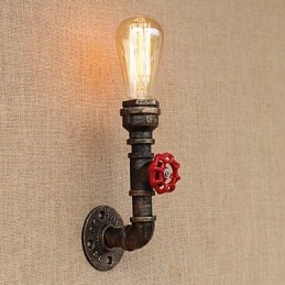 Applique da parete country retrò finitura pittura con luce ambientale