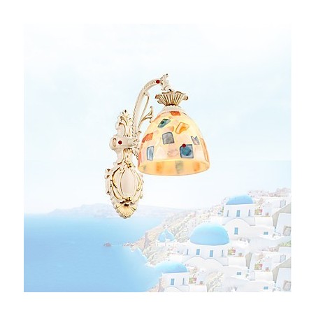 Applique da parete rustica Lodge con faretto da incasso, 1 lampadina E26/E27
