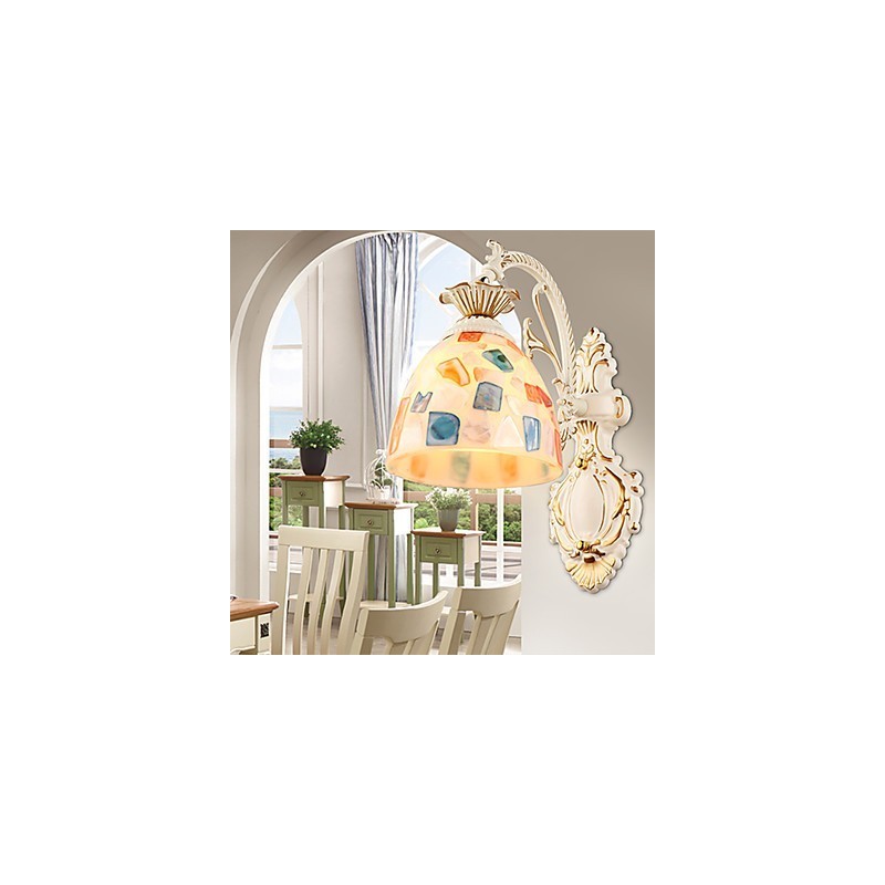 Applique da parete rustica Lodge con faretto da incasso, 1 lampadina E26/E27