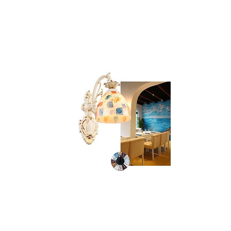 Applique da parete rustica Lodge con faretto da incasso, 1 lampadina E26/E27