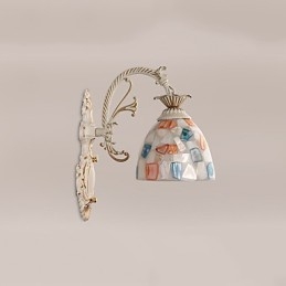 Applique da parete rustica Lodge con faretto da incasso, 1 lampadina E26/E27
