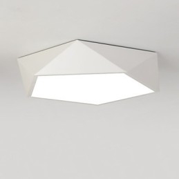 Plafoniera quadrata moderna in acrilico bianca LED integrato 18 W