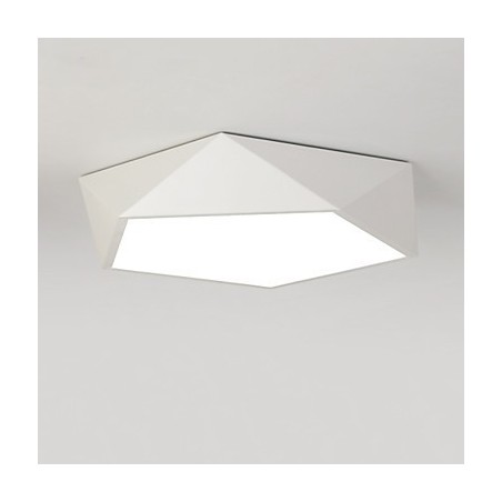 Plafoniera quadrata moderna in acrilico bianca LED integrato 18 W