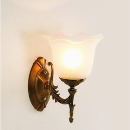 Applique da parete LED moderna galvanizzata con protezione occhi, stile europeo/americano