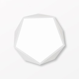 Plafoniera quadrata moderna in acrilico bianca LED integrato 18 W