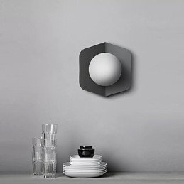 Applique da parete moderna contemporanea mini luce ambientale E26/E27 24 cm
