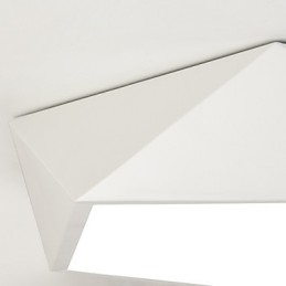 Plafoniera quadrata moderna in acrilico bianca LED integrato 18 W