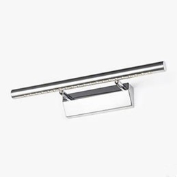 Applique da bagno LED integrato in acciaio inossidabile