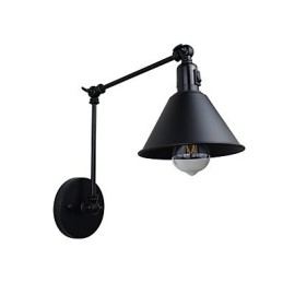 Applique da parete in ferro retrò vintage rustica con lampadina E26/E27