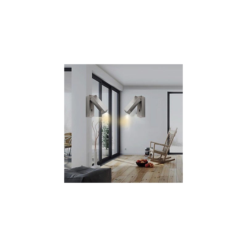 Applique da parete LED mini moderna e contemporanea in alluminio 3 W