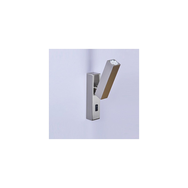 Applique da parete LED mini moderna e contemporanea in alluminio 3 W