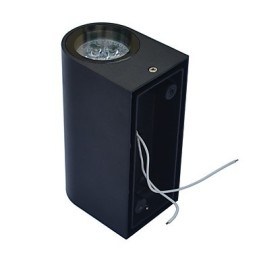 Applique da parete moderna contemporanea finitura pittura GU10 2 lampadine 15×9,5×7 cm