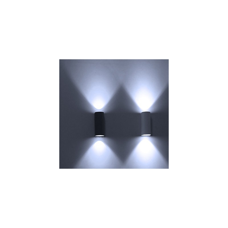 Applique da parete moderna contemporanea finitura pittura GU10 2 lampadine 15×9,5×7 cm