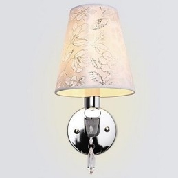 Applique da parete in cristallo moderno/contemporaneo uplight E14 15x26 cm
