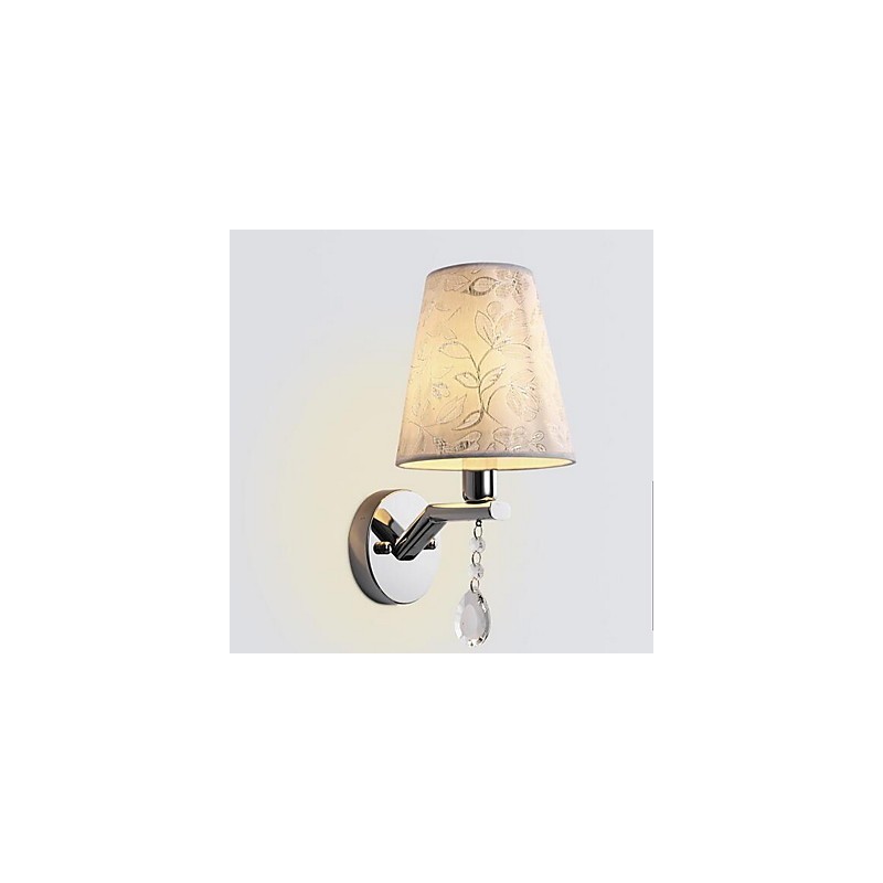 Applique da parete in cristallo moderno/contemporaneo uplight E14 15x26 cm