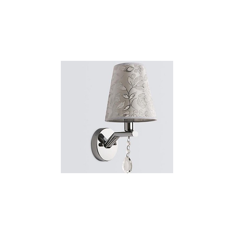 Applique da parete in cristallo moderno/contemporaneo uplight E14 15x26 cm