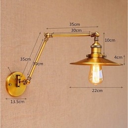 Applique da parete a braccio oscillante Mini Style con protezione occhi LED