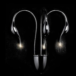 Applique da parete moderna contemporanea luce ambientale 3 lampadine G4 35x45 cm