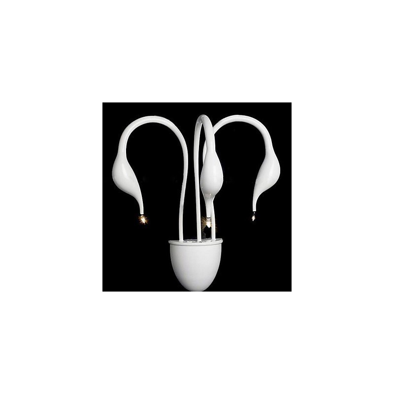 Applique da parete moderna contemporanea luce ambientale 3 lampadine G4 35x45 cm