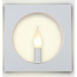 Applique da parete moderna in ferro battuto, quadrata, 26 cm, attacco E14