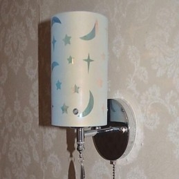 Applique da parete mini semplice in vetro, luce ambientale, attacco E27
