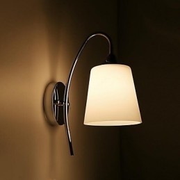 Applique da parete moderna contemporanea uplight in vetro E27 10x24 cm