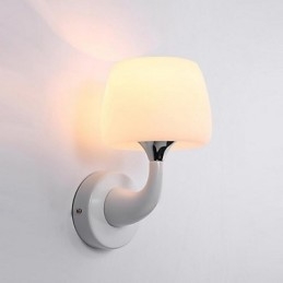 Applique da parete moderna contemporanea uplight in resina E14 13x28 cm