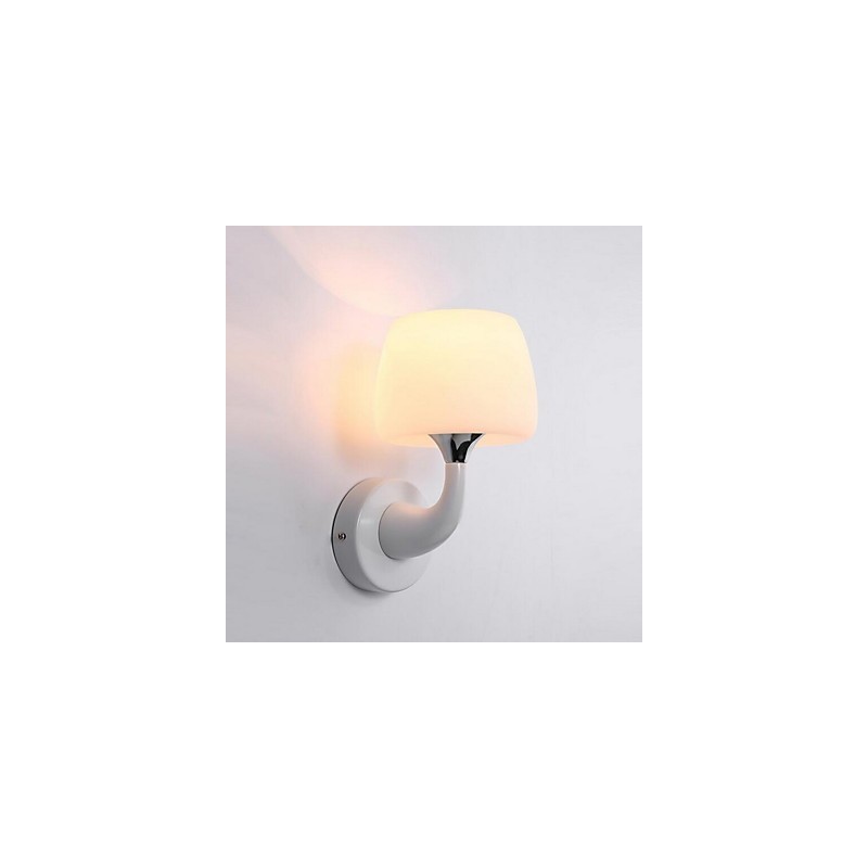 Applique da parete moderna contemporanea uplight in resina E14 13x28 cm