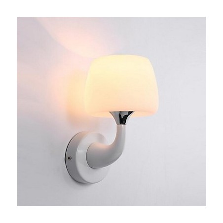 Applique da parete moderna contemporanea uplight in resina E14 13x28 cm