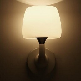Applique da parete moderna contemporanea uplight in resina E14 13x28 cm