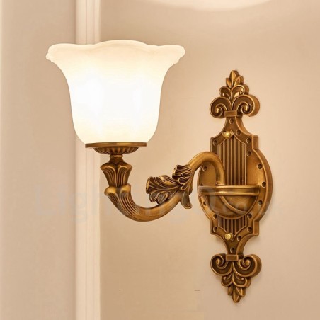 Applique da parete per interni classica in metallo con LED integrato 40x40 cm