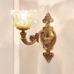 Applique da parete classica in metallo con LED integrato 40x40 cm