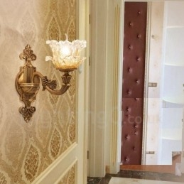 Applique da parete classica in metallo con LED integrato 40x40 cm