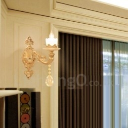 Applique da parete per interni classica in metallo con LED integrato 40x40 mm