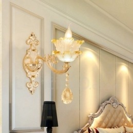Applique da parete per interni classica in metallo con LED integrato 40x40 cm