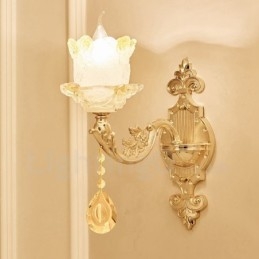 Applique da parete classica in metallo con LED integrato 40x40 cm