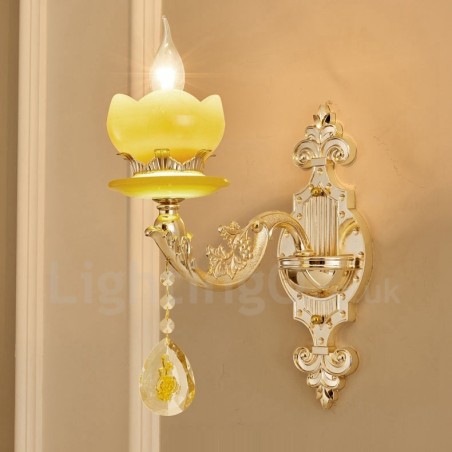 Applique da parete per interni classica in metallo con LED integrato 40x40 cm