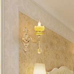 Applique da parete per interni classica in metallo con LED integrato 40x40 cm