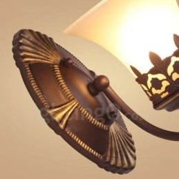 Applique da parete per interni in metallo con LED integrato 40x40 cm