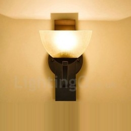 Applique da parete classica per interni a luce singola 18 x 26 cm LED integrato E27