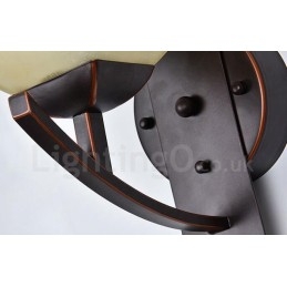 Applique da parete classica per interni a luce singola 18 x 26 cm LED integrato E27