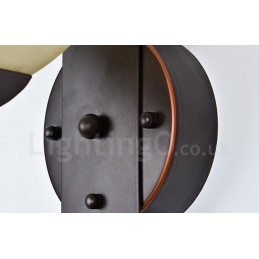 Applique da parete classica per interni a luce singola 18 x 26 cm LED integrato E27