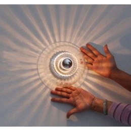 Applique da parete a filo LED moderna contemporanea argento