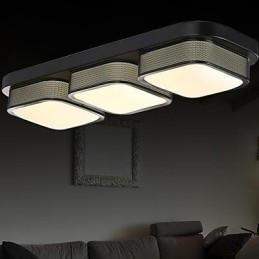 Plafoniera a filo moderna contemporanea in metallo con LED integrato 6 W