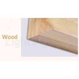 Applique da parete moderna in legno e acciaio inox con paralume in vetro E27 20 cm x 16 cm