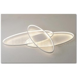 Lampada da soffitto ovale moderna in alluminio dimmerabile a filo per soggiorno e camera da letto