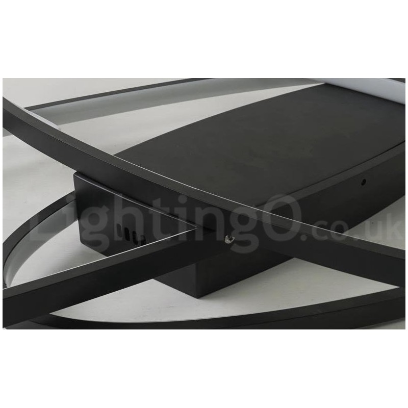 Lampada da soffitto ovale moderna in alluminio dimmerabile a filo per soggiorno e camera da letto