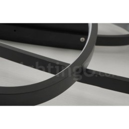 Lampada da soffitto ovale moderna in alluminio dimmerabile a filo per soggiorno e camera da letto