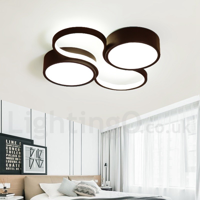 Lampada da soffitto LED dimmerabile in alluminio a filo, anche applique, 50 cm o 60 cm