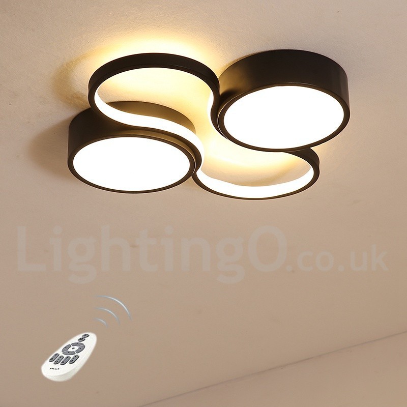 Lampada da soffitto LED dimmerabile in alluminio a filo, anche applique, 50 cm o 60 cm